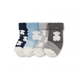 Pack 4 Calcetines Azul/Gris Tous Baby