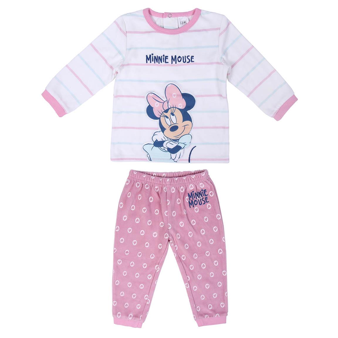 Pijama Largo Velour Cotton 2pzs “Minney Mouse”Cerdá