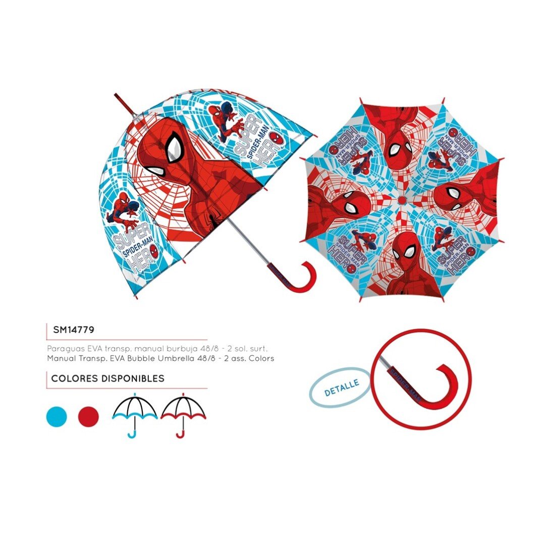 Paraguas Transparente “Spiderman”