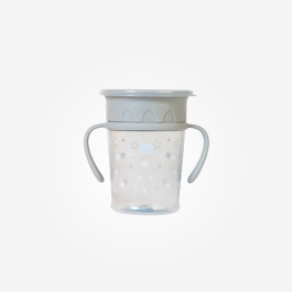 Vaso 360º Antigoteo “Amazing Cup” Gris Saro