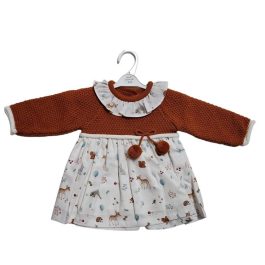 526.15-Vestido Punto Tela “Animales” Baby Fashion