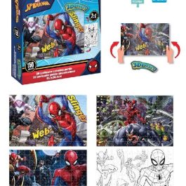 508277-Puzzle Efecto 3D Spiderman 2en1 150PCS